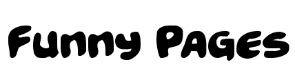 Funny Pages Font Image