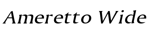 Ameretto Wide Font Image