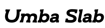 Umba Slab Font Image