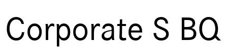 Corporate S BQ Font Image