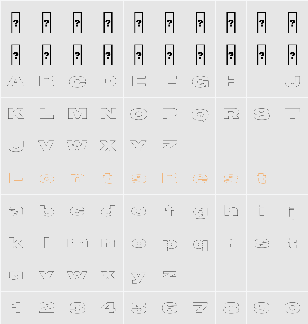 Shapiro 97 Air Extd Character Map