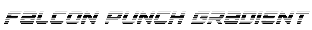 Falcon Punch Gradient Font Image