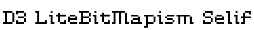 D3 LiteBitMapism Selif Font Image