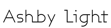 Ashby Light Font Image