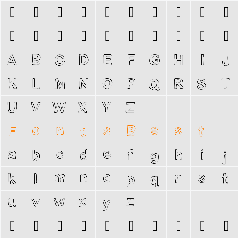 ByronBlock Character Map