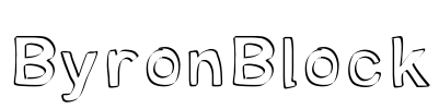 ByronBlock Font Image