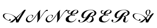 ANNEBERG Font Image