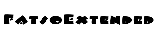 FatsoExtended Font Image