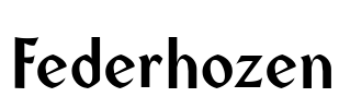 Federhozen Font Image