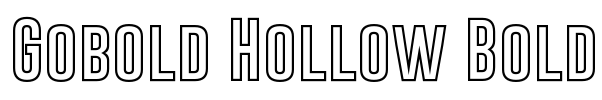 Gobold Hollow Bold Font Image