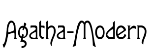 Agatha-Modern Font Image