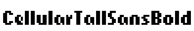 CellularTallSansBold Font Image