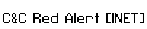 C&C Red Alert [INET] Font Image