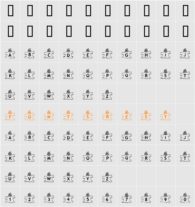 JI-Direct Character Map