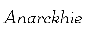 Anarckhie Font Image