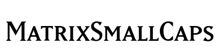 MatrixSmallCaps Font Image