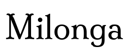 Milonga Font Image