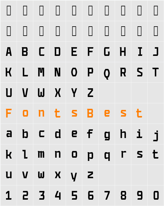 Codename Coder Free 4F Character Map