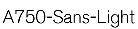 A750-Sans-Light Font Image