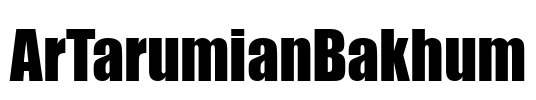 ArTarumianBakhum Font Image