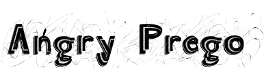 Angry Prego Font Image