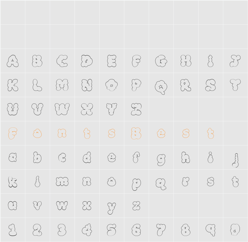 McKloud White Character Map