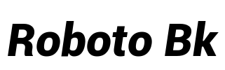 Roboto Bk Font Image