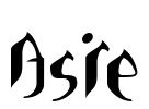 Asie Font Image