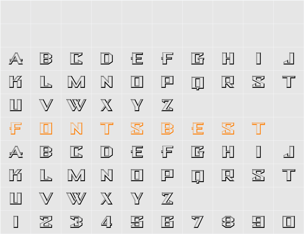 Bulwark NF Character Map