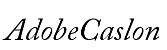 AdobeCaslon Font Image