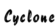 Cyclone Font Image