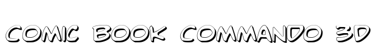 Comic Book Commando 3D Font Image