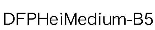 DFPHeiMedium-B5 Font Image