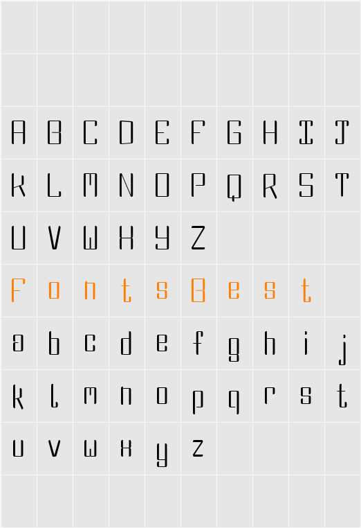 DBE Fluorine Character Map