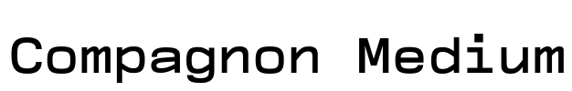 Compagnon Medium Font Image