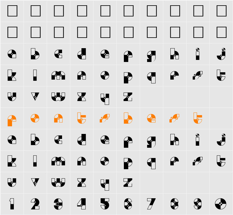 CrashTest Character Map