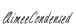 AimeeCondensed Font Image