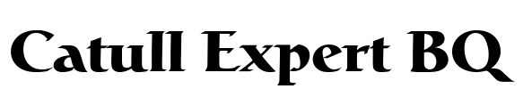 Catull Expert BQ Font Image