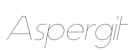 Aspergit Font Image