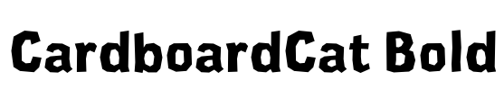 CardboardCat Bold Font Image