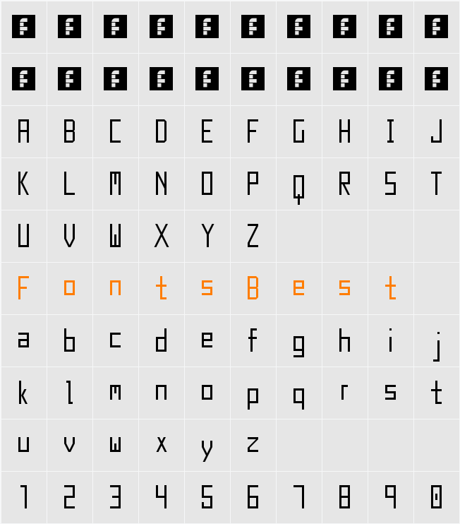 Akron Sans NBP Character Map