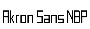 Akron Sans NBP Font Image