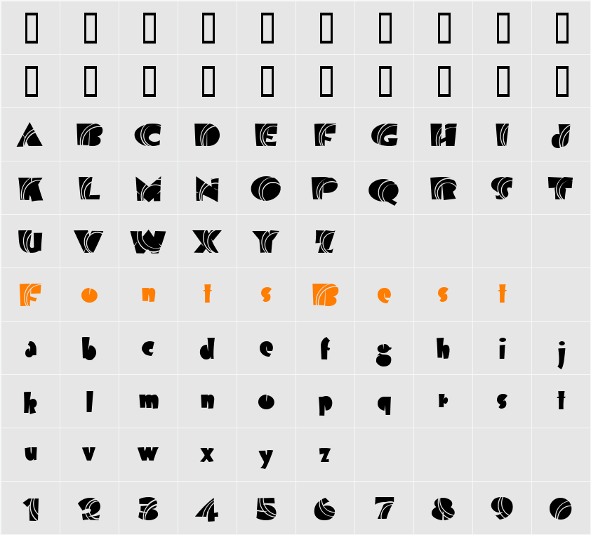 Milky Way  Character Map