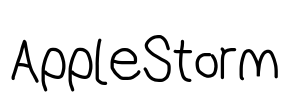 AppleStorm Font Image