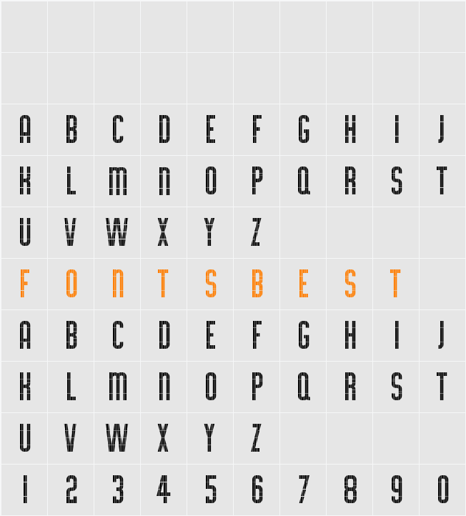 CgSectionBdCd Character Map