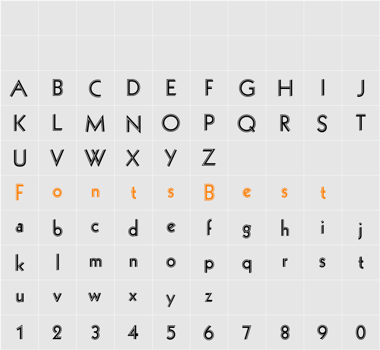 CgZeppelin Character Map