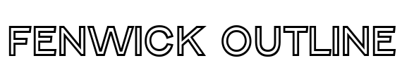 Fenwick Outline Font Image