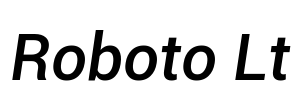 Roboto Lt Font Image