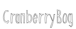 CranberryBog Font Image