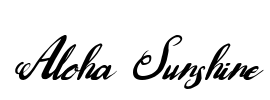 Aloha Sunshine Font Image